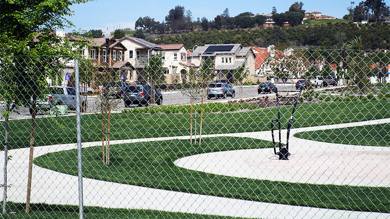 Newbury Park home construction temp fencing provided by Fence Factory Rentals.